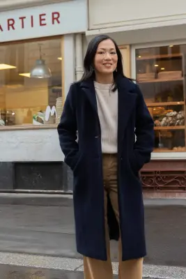 Manteau Françoise - marine — photo 2