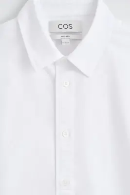CHEMISE OXFORD EN COTON - BLANC — photo 5