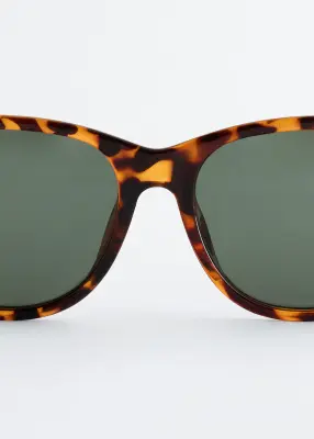Lunettes de soleil ovales œil-de-chat - Marron / Écaille de tortue — photo 2