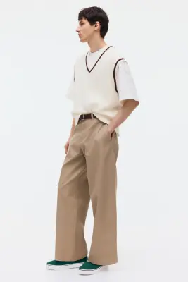 Chino Loose Fit en coton - Beige — photo 3