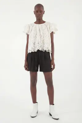 Top Liv Lace Off White — photo 2