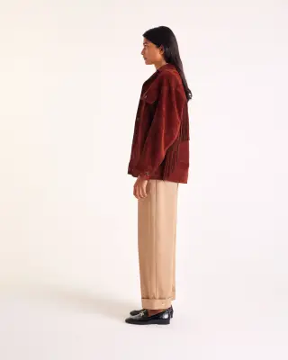 Veste Augustin croute brique — photo 5