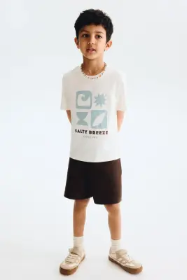 T-shirt imprimé - Crème/Salty Breeze — photo 2
