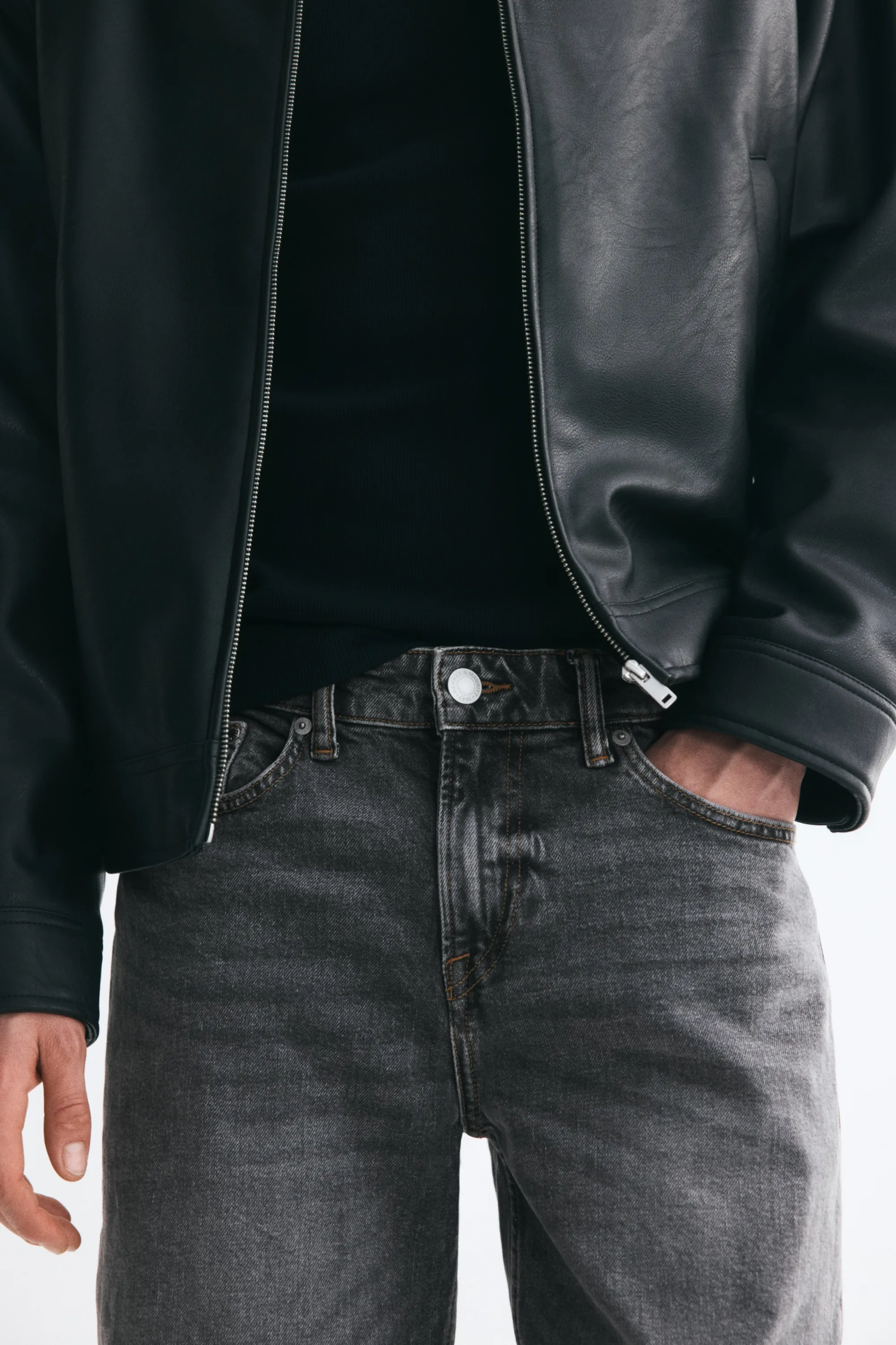 Regular Jeans - Gris denim