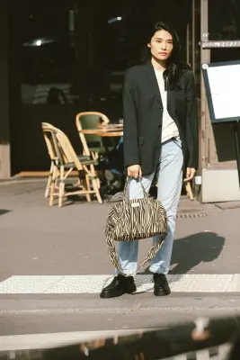Sac Sauval imprimé zèbre Rive Droite — photo 3