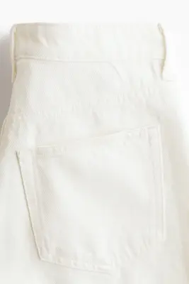 Short Bermuda en denim - Crème — photo 5