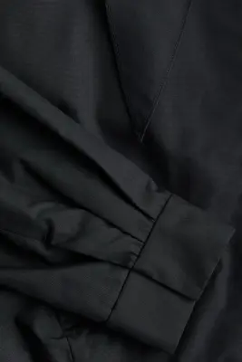 Veste à col foulard avec base à effet boule - Noir — photo 5