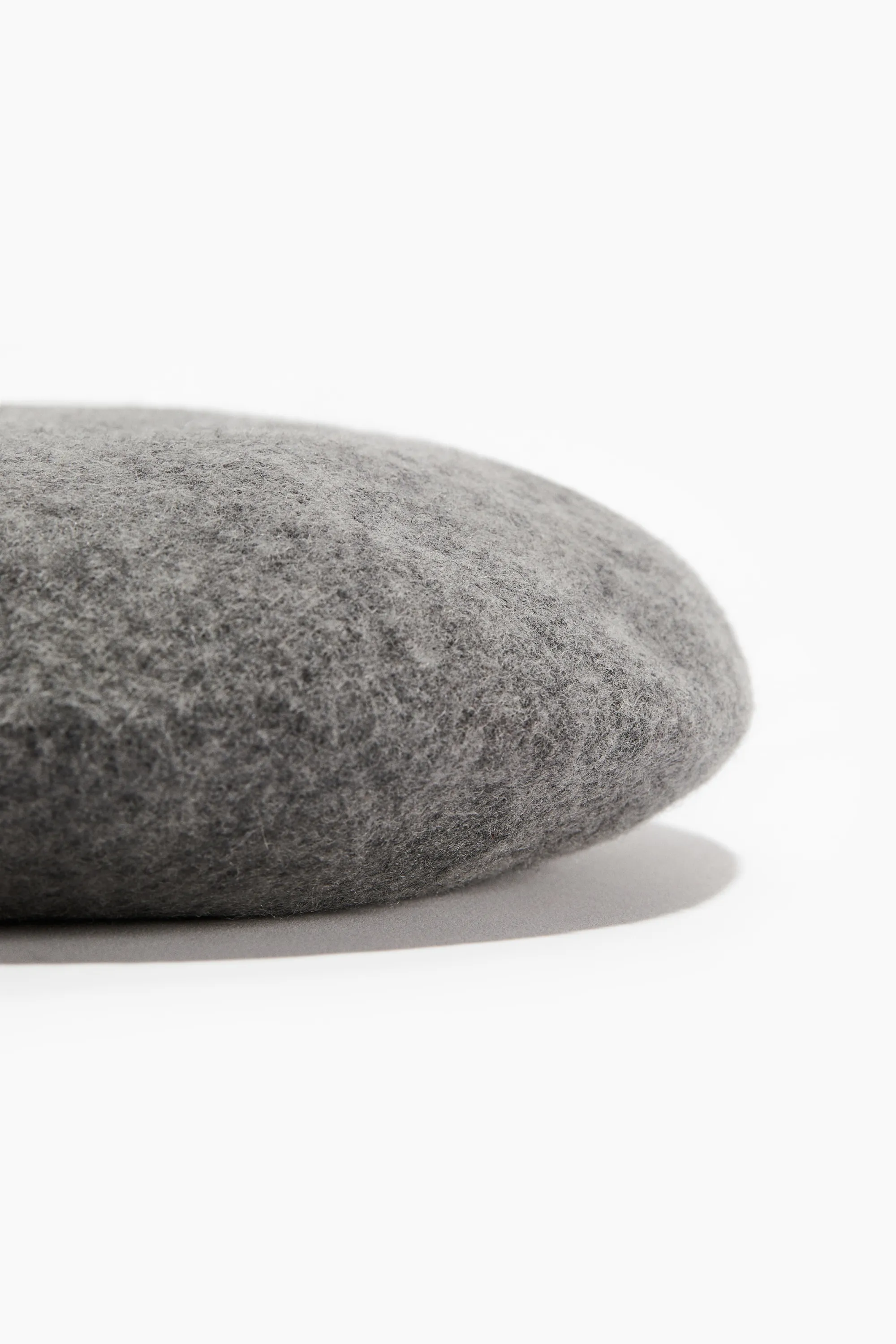 Béret en laine - Gris chiné