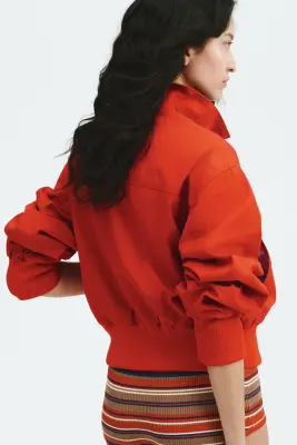 Veste en twill de coton - Rouge — photo 2