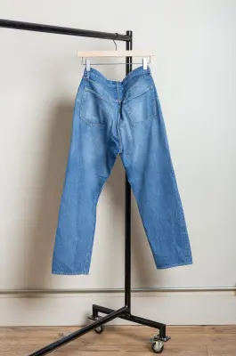 Kaptain Sunshine – 5P Zipper Front Denim Pants KSBS109DZ – Indigo Vintage Wash — photo 5