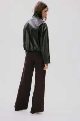 Pantalon chic - Marron foncé — photo 2