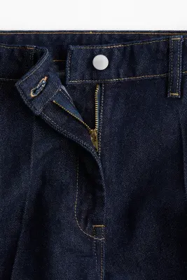 Straight High Jeans - Bleu denim foncé — photo 1
