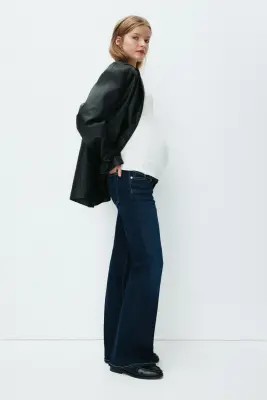 MAMA Flared Jeans - Bleu denim foncé — photo 2