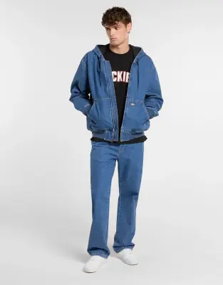 DICKIES BLOUSON JEAN'S Bleu — photo 4