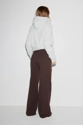 Pantalon large Four-way Stretch - Marron foncé — photo 2