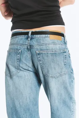 Jean droit standard taille basse Sonic - Captain Blue - Bleu clair — photo 2