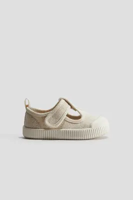 Sandales en coton - Beige clair — photo 2