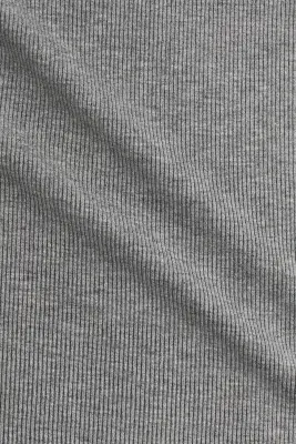 Top en viscose avec dentelle - Gris chiné — photo 4