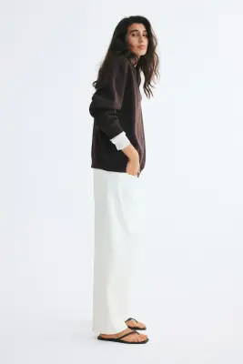 Sweat oversize - Marron foncé — photo 3