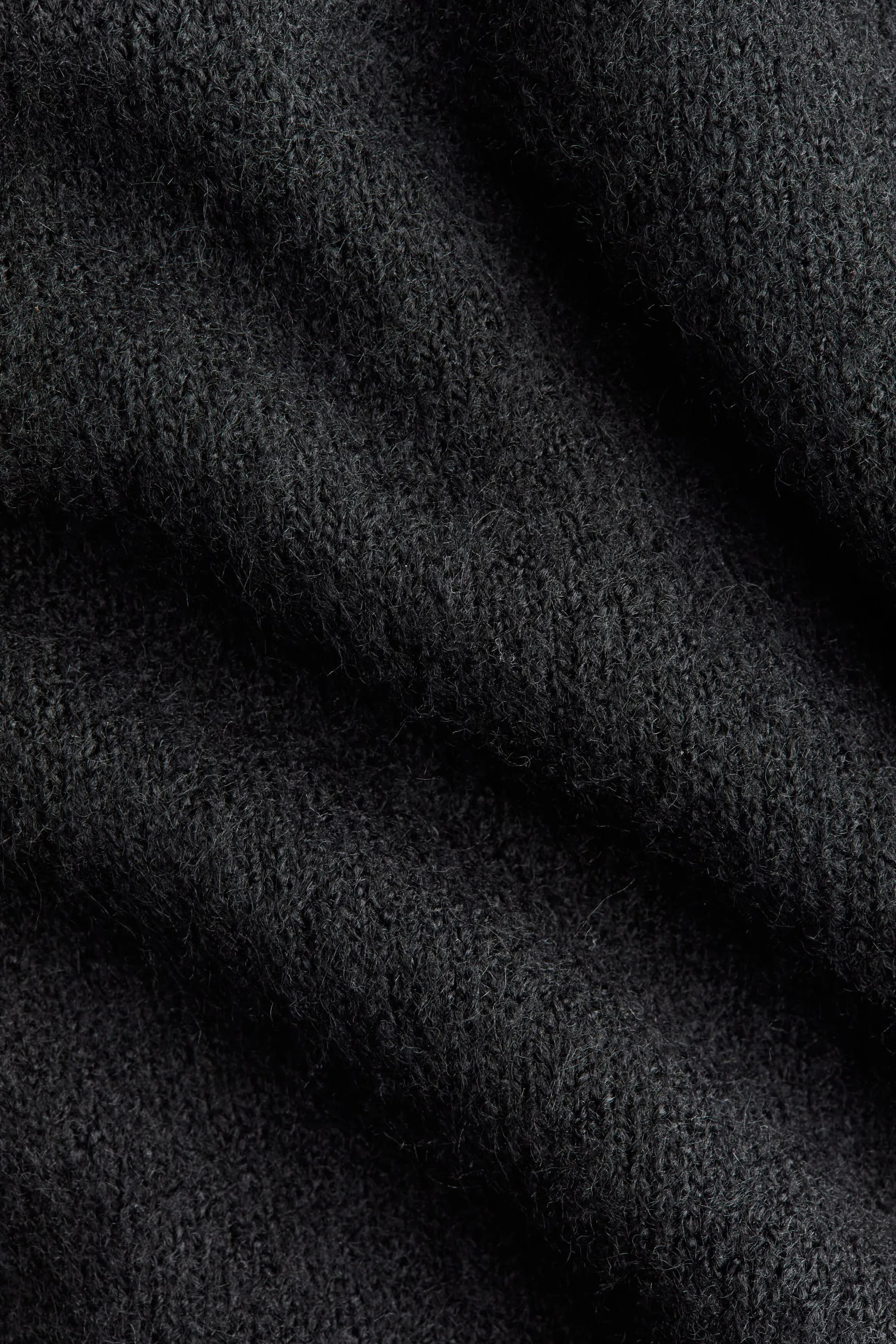 MAMA Top à manches courtes en maille fine - Noir