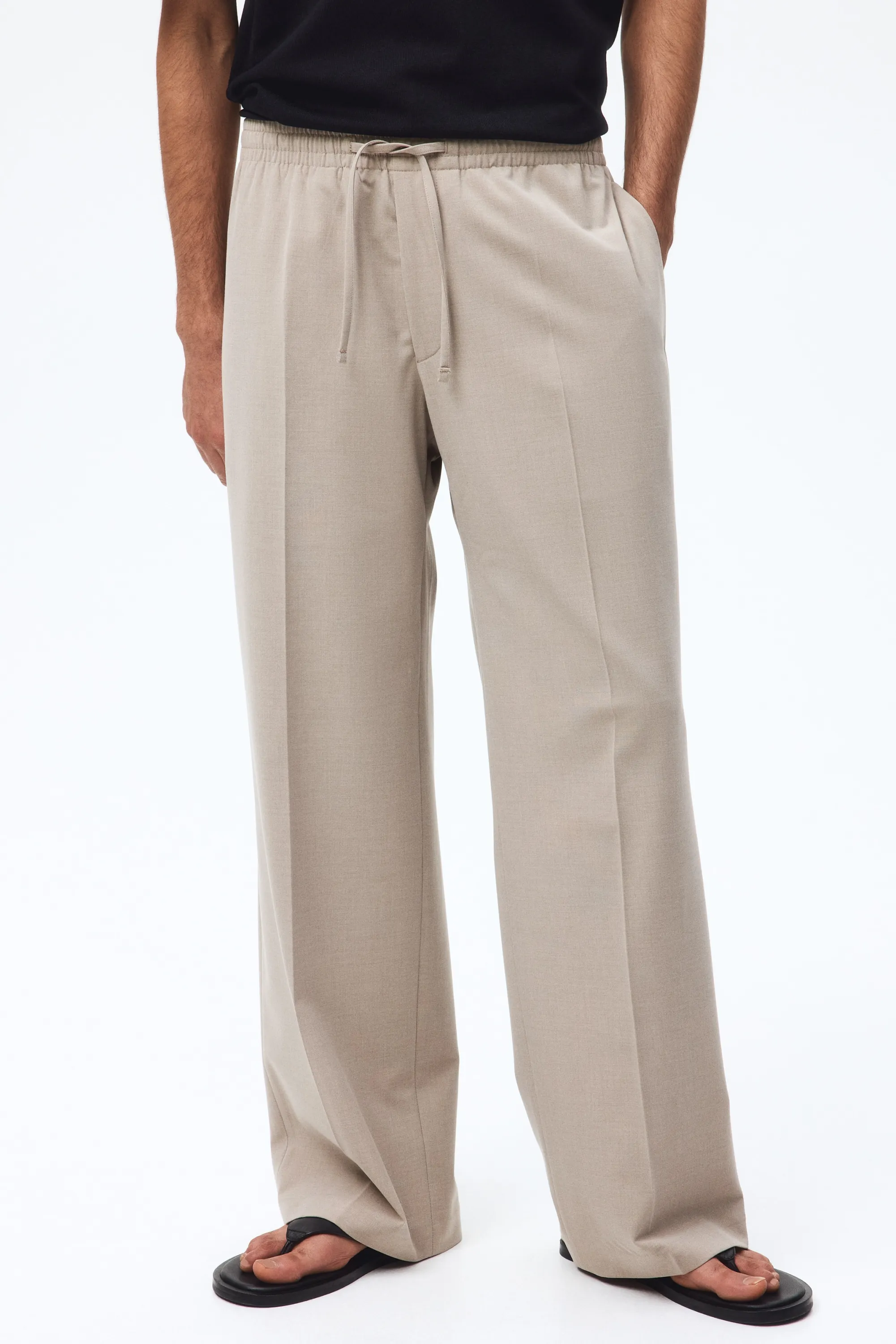 Pantalon Loose Fit - Beige