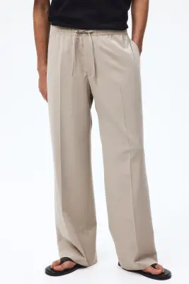 Pantalon Loose Fit - Beige — photo 1