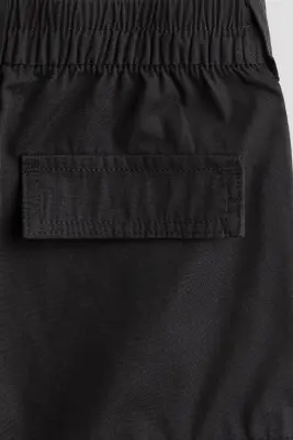 Pantalon cargo large - Noir — photo 2