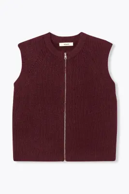 Gilet zippé sans manches