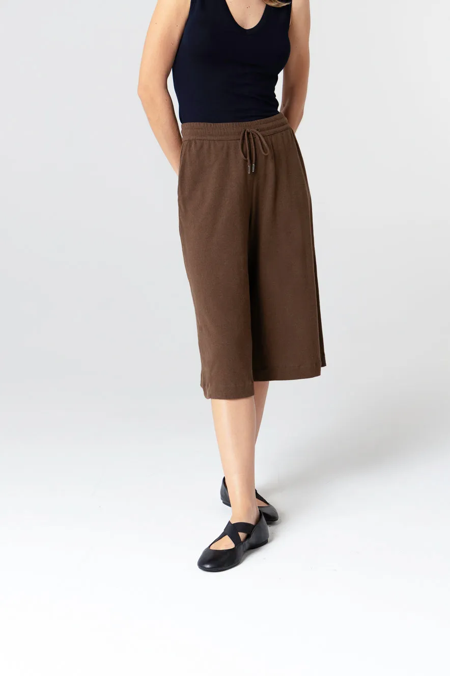 Short en coton et lin