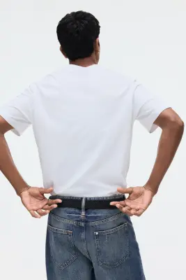 T-shirt COOLMAX® Regular Fit - Blanc — photo 4