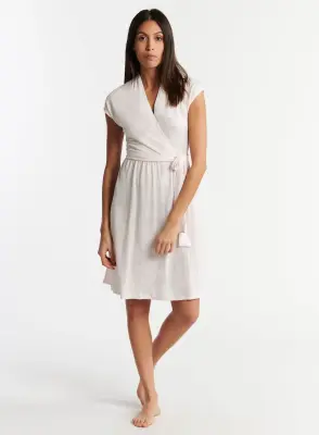 Robe en lin et élasthanne