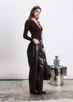 Jiji Studios – Pantalon Floyd Bordeaux — photo 2