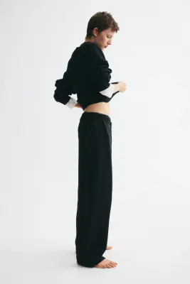 Pantalon en molleton - Noir — photo 5