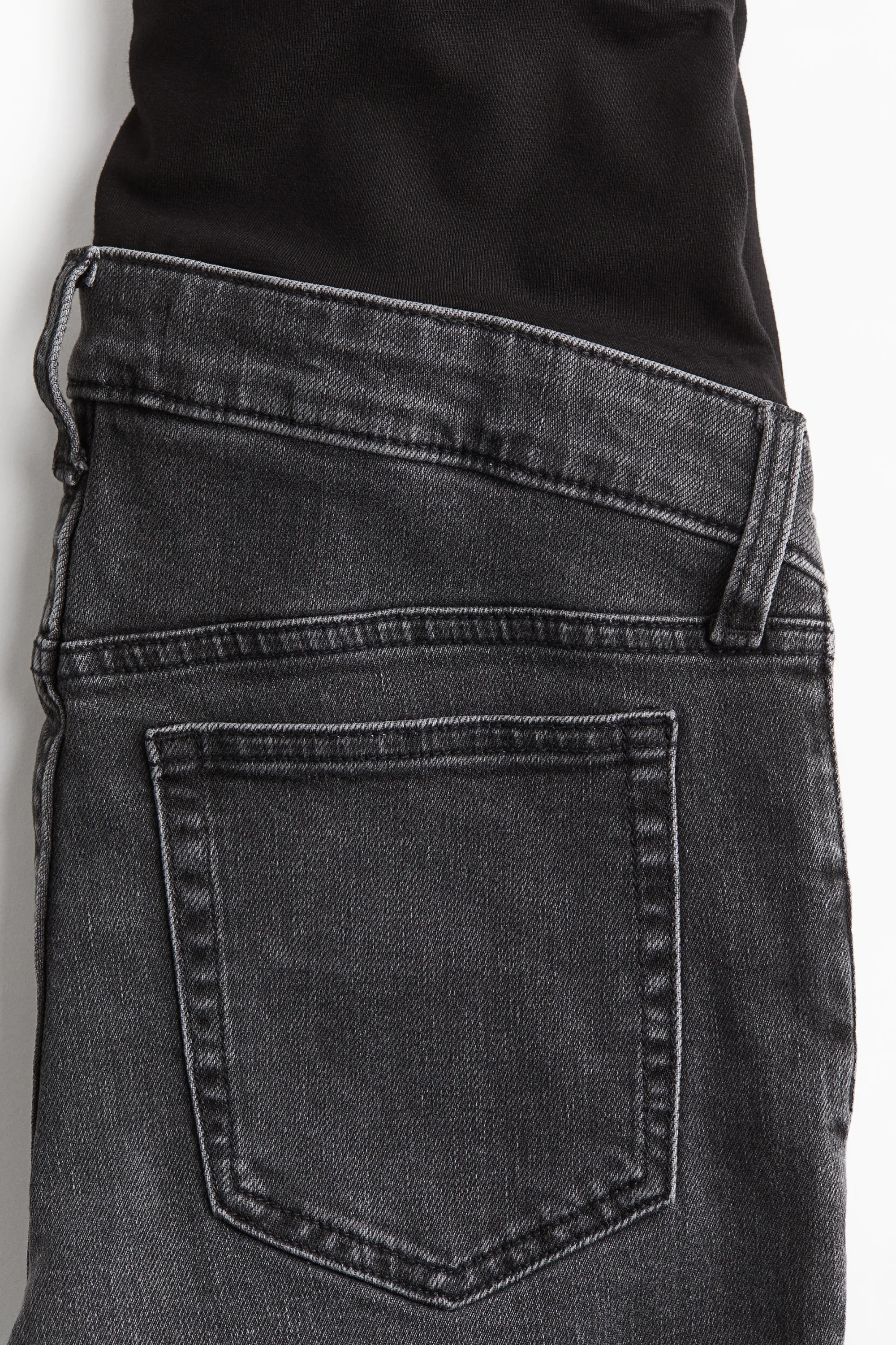 MAMA Slim Ankle Jeans - Gris denim foncé