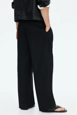 Pantalon chic Loose Fit à jambes larges - Noir — photo 3