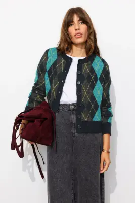Cardigan à carreaux argyll — photo 2