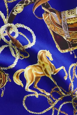 Pantalon imprimé avec cordon de serrage - Bleu foncé/motif — photo 3