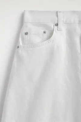 BERMUDA EN DENIM - BLANC — photo 5