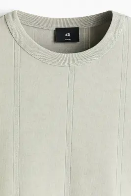 Relaxed Fit Boxy T-shirt - Beige clair — photo 5