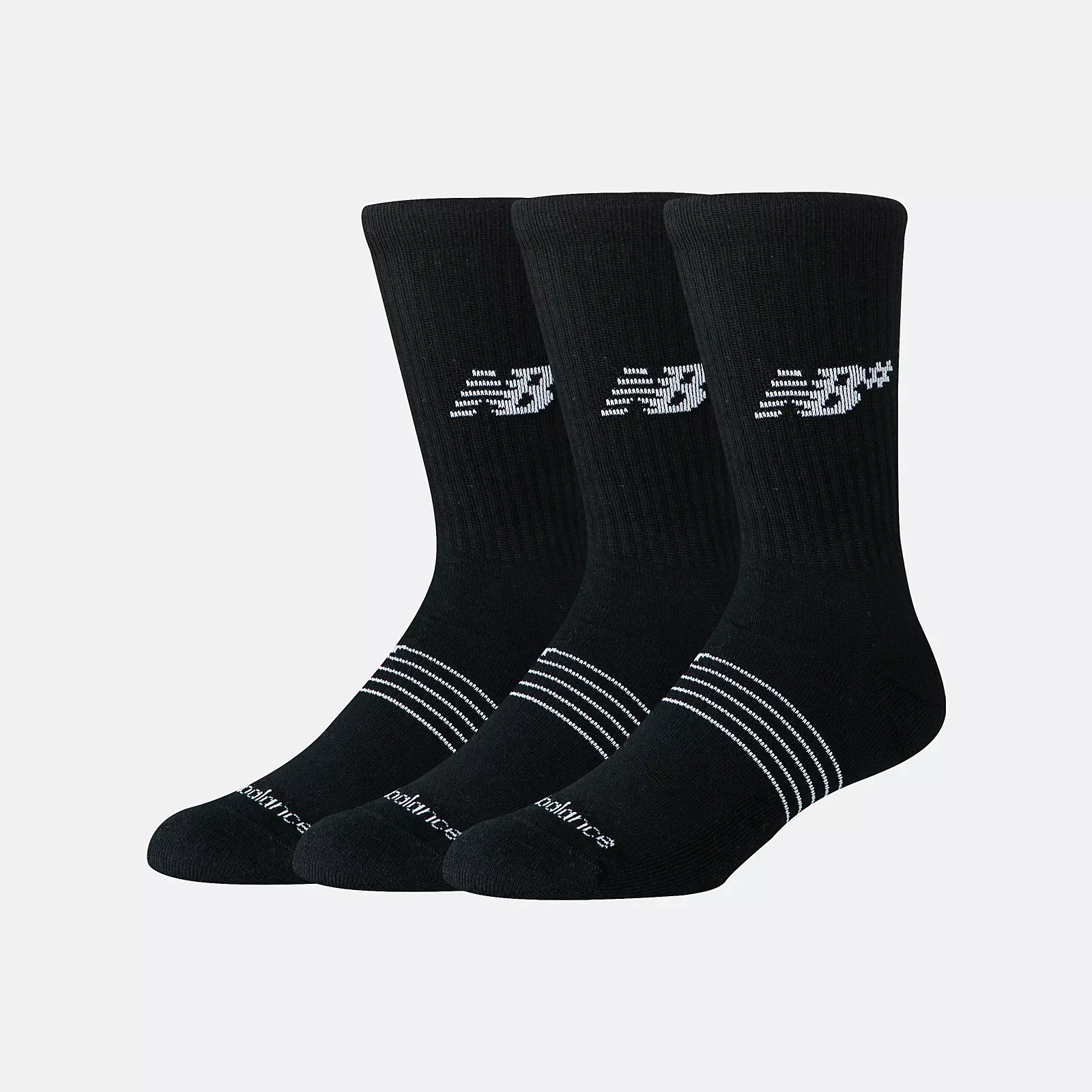 chaussettes new balance Active Crew Socks 3 Pack – black