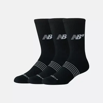 chaussettes new balance Active Crew Socks 3 Pack – black — photo 1