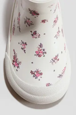 Bottes en caoutchouc - Crème/fleuri — photo 2