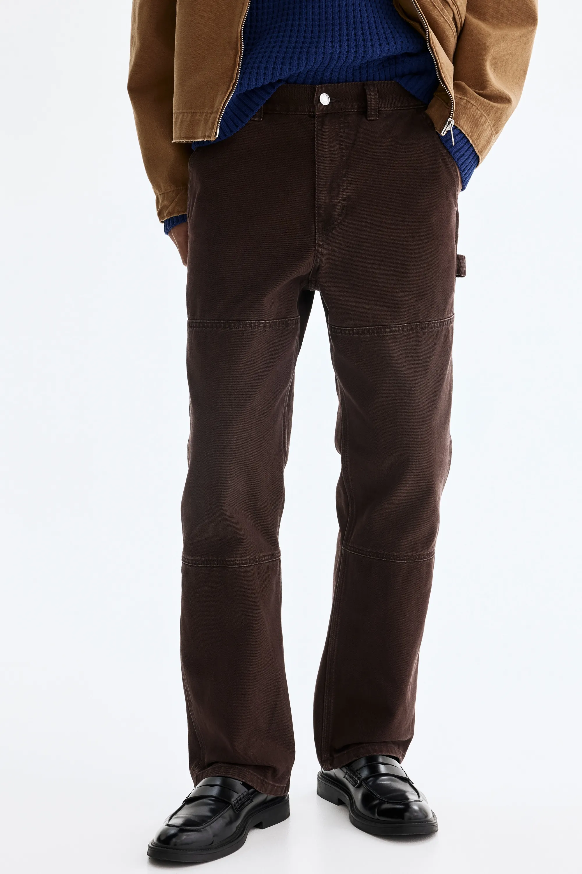 Pantalon Carpenter Regular Fit - Marron foncé