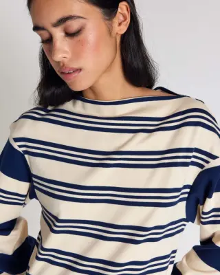 Tee-shirt Lubin rayures bleu marine — photo 2
