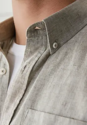 La chemise coton lin - Tilleul — photo 4