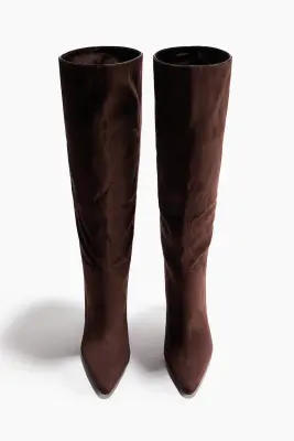 Bottes de hauteur genou - Marron foncé — photo 1