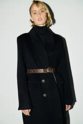 Ceinture - Marron/imprimé léopard — photo 1