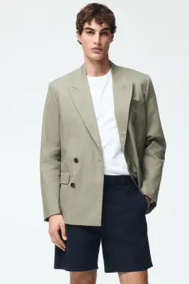 Short chino Relaxed Fit - Bleu marine — photo 1
