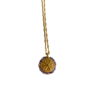 Collier Coup de Soleil lila Madrugada - Palas — photo 1