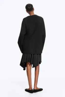 T-shirt à manches longues oversize - Noir — photo 2